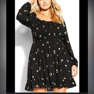 City Chic Darling Ditsy dress